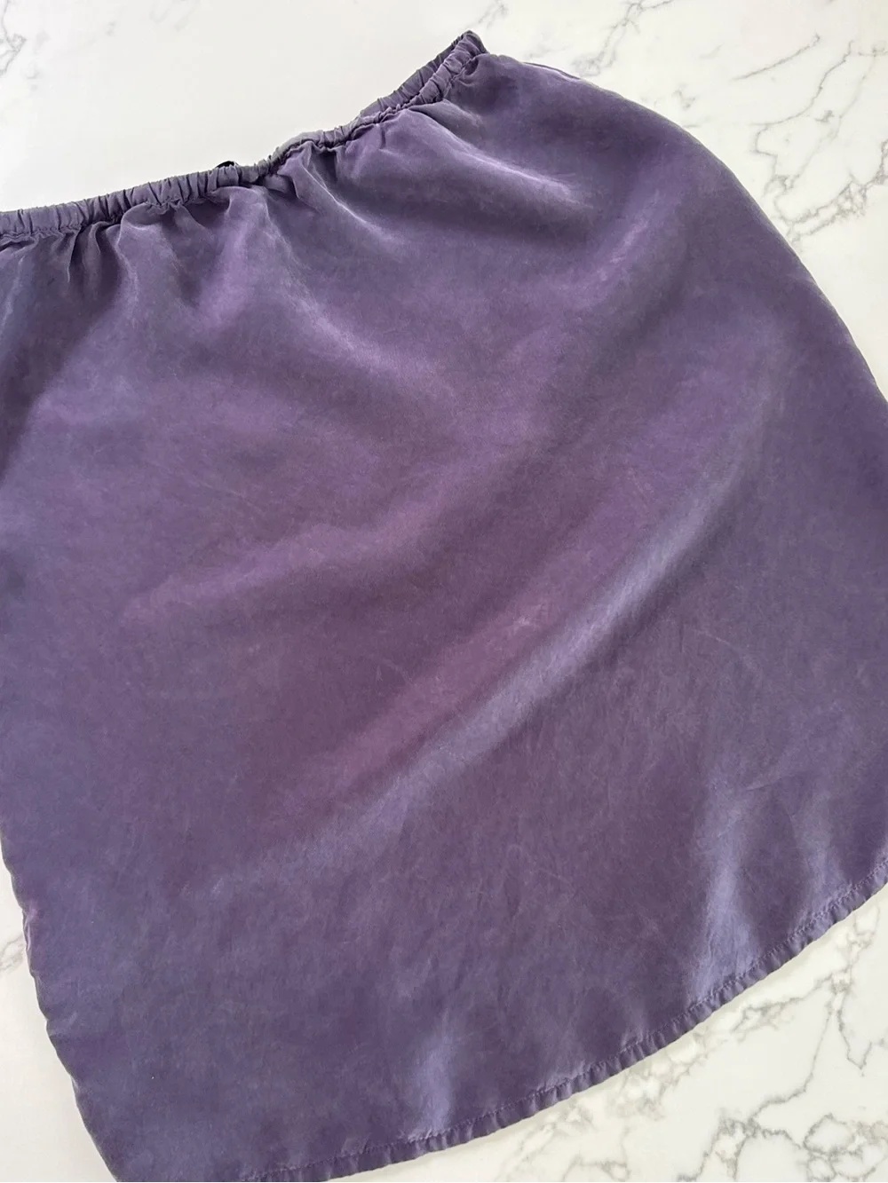 Afends Giselle Cupro Midi Skirt - Aubergine - Size Small